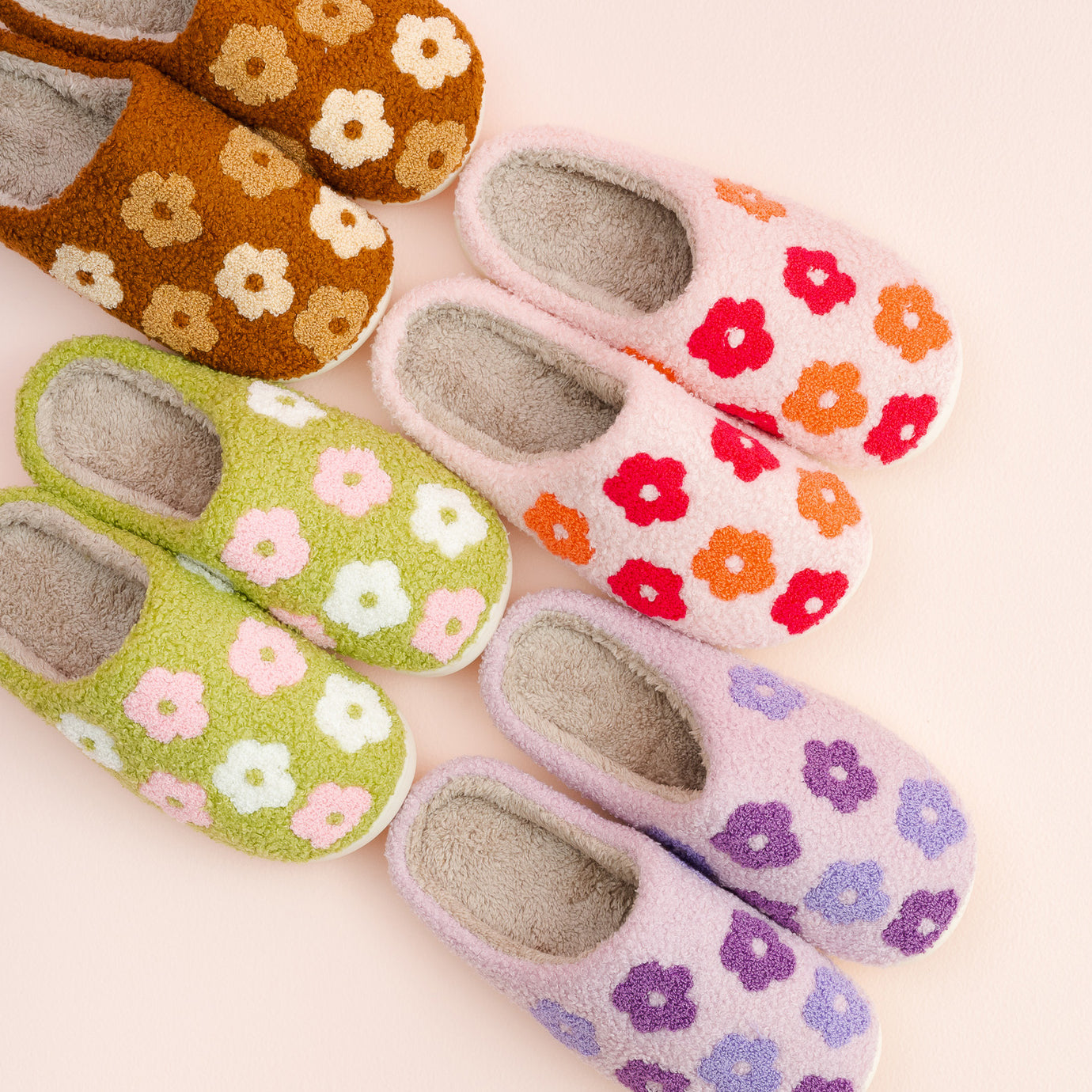 Flower Teddy Pouches + Slippers
