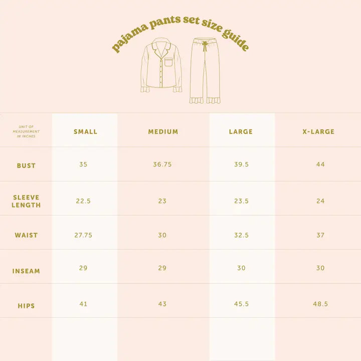 Jolly Sprig Sweet Dreams Pajama Pants Set