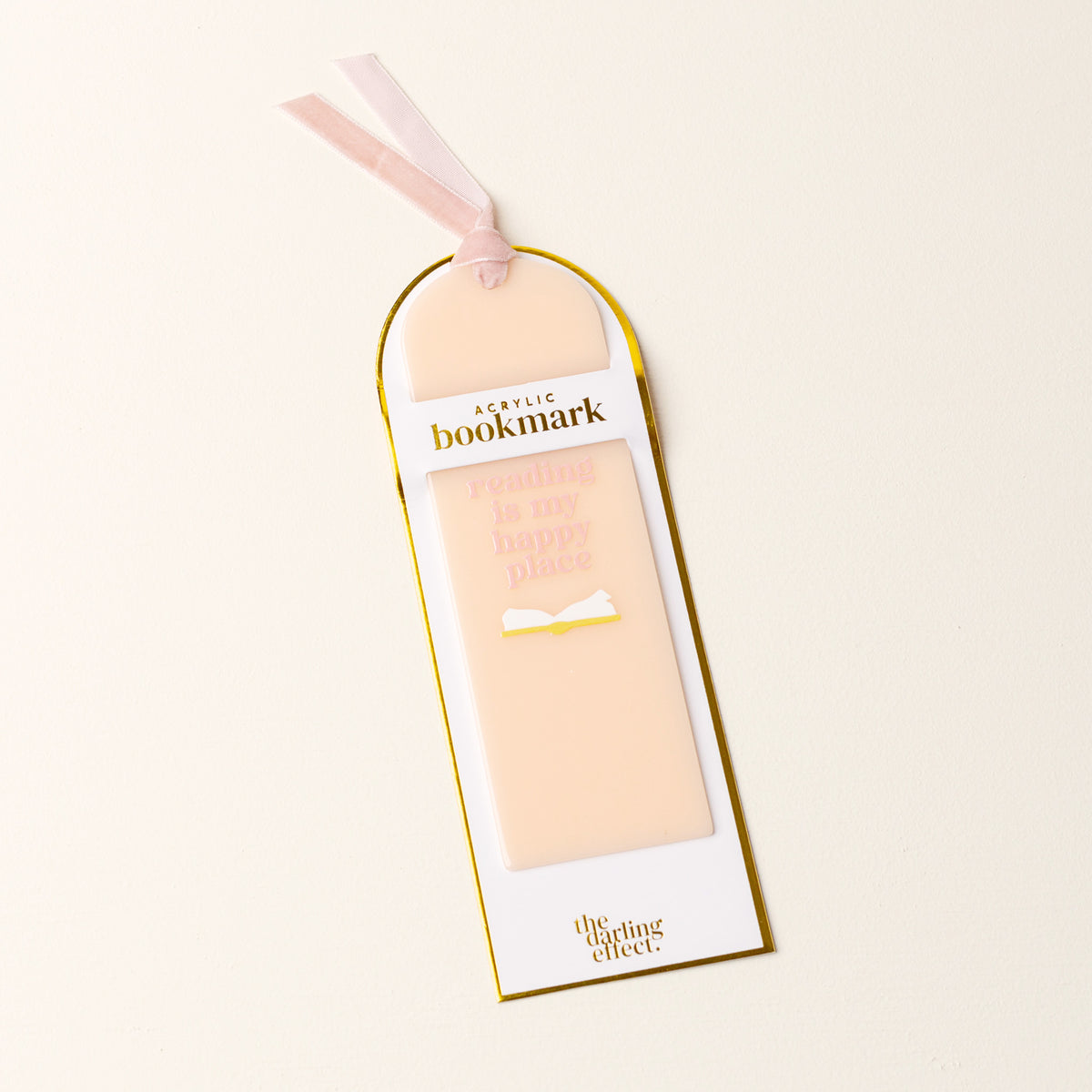 Reading is My Happy Place Acrylic Bookmark