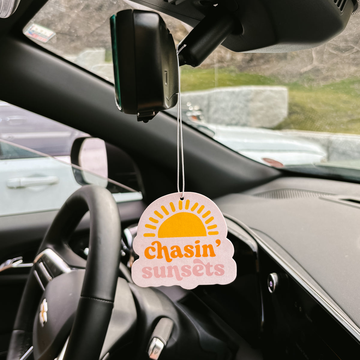 Chasin' Sunsets Sweet Ride Car Air Freshener