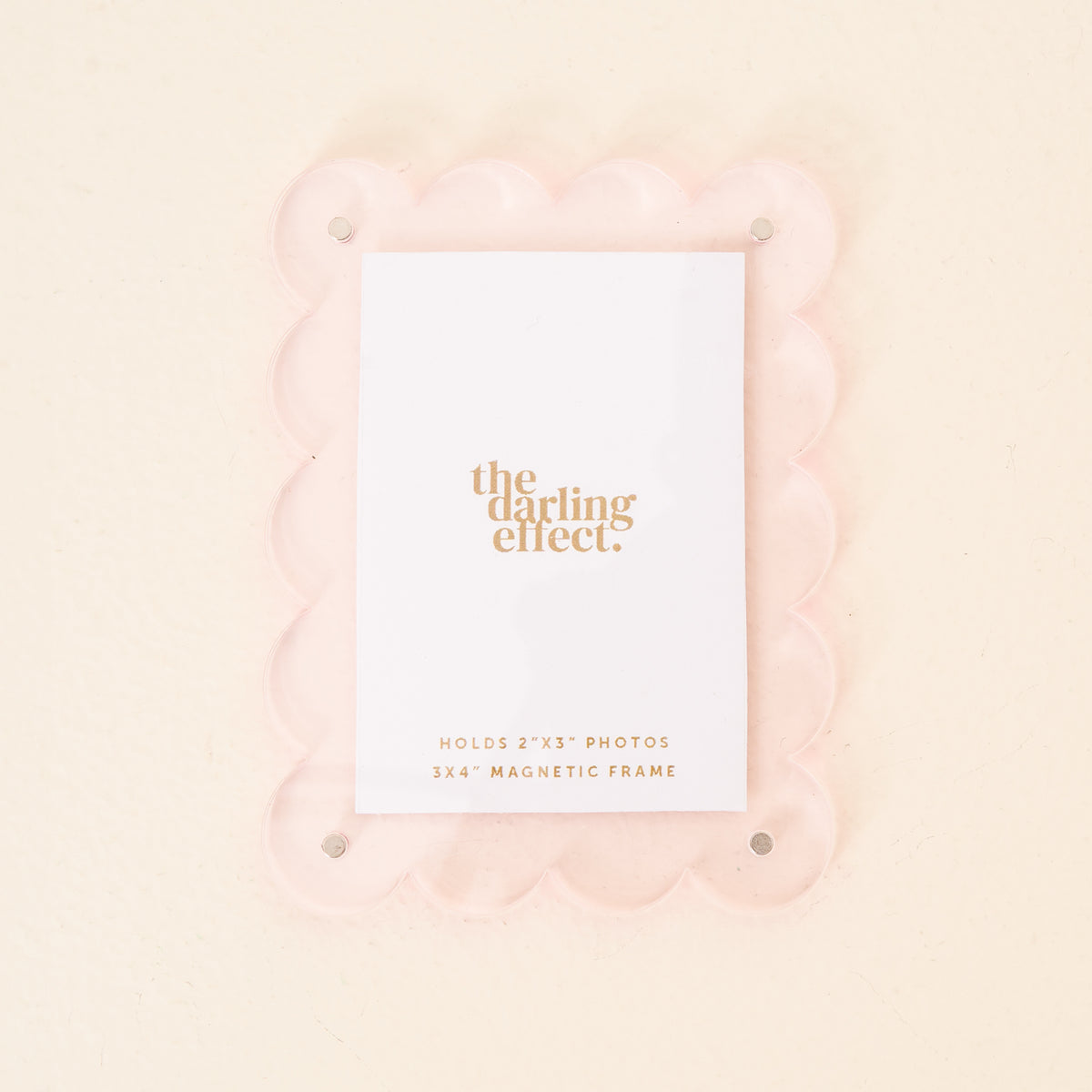 Pale Pink Mini Acrylic Picture Frame Magnet