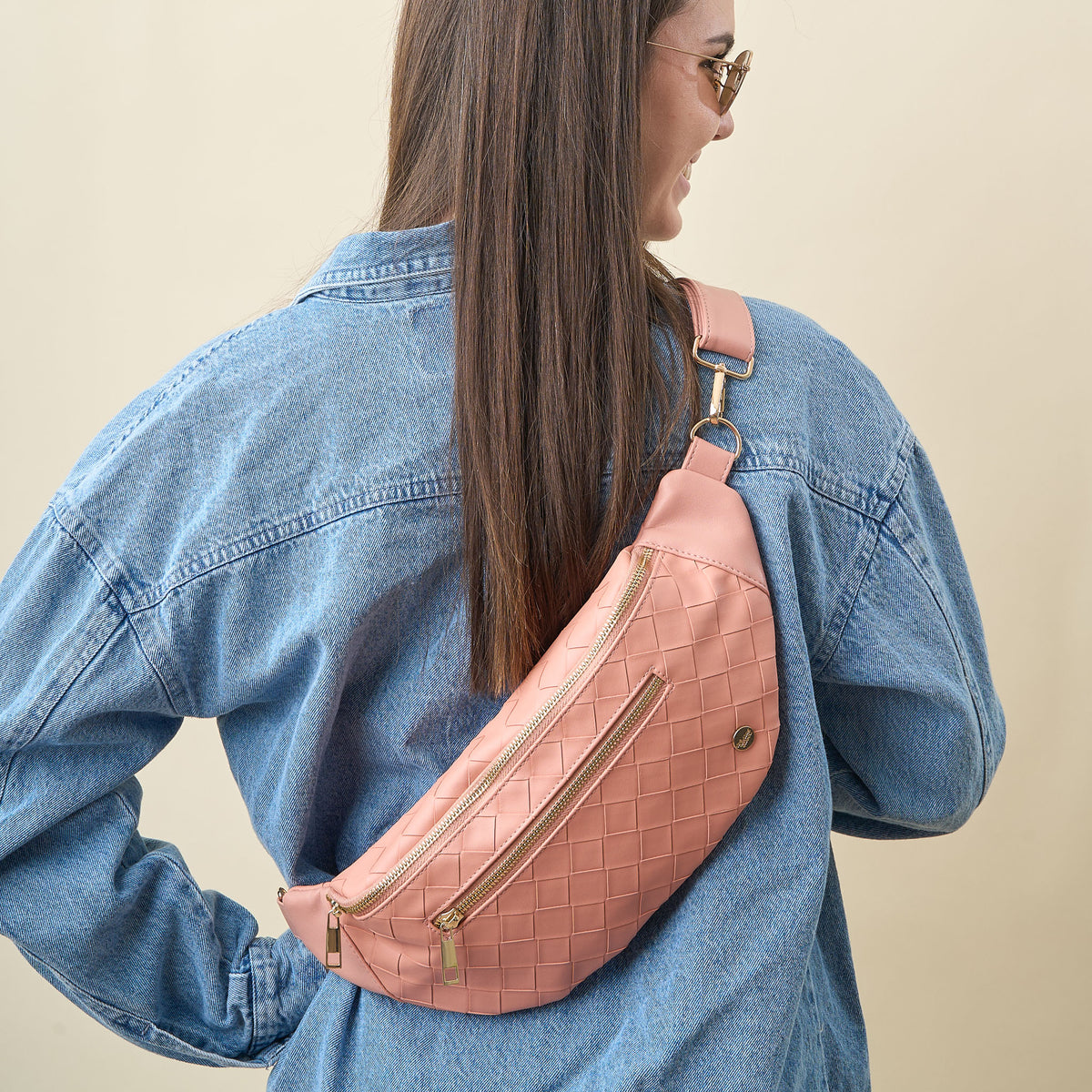 Rose Trendy Luxe Belt Bag