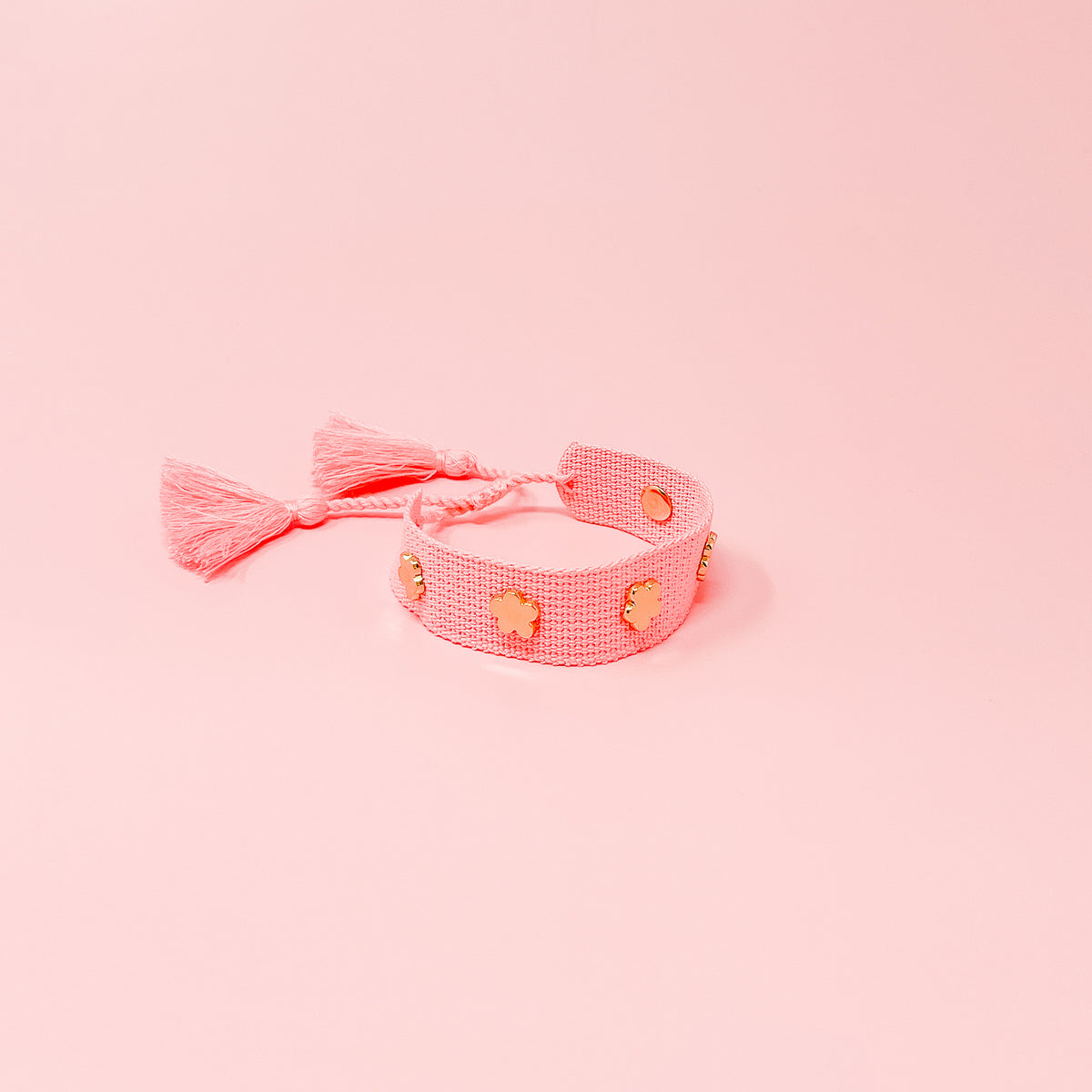 Pink Woven Bracelet