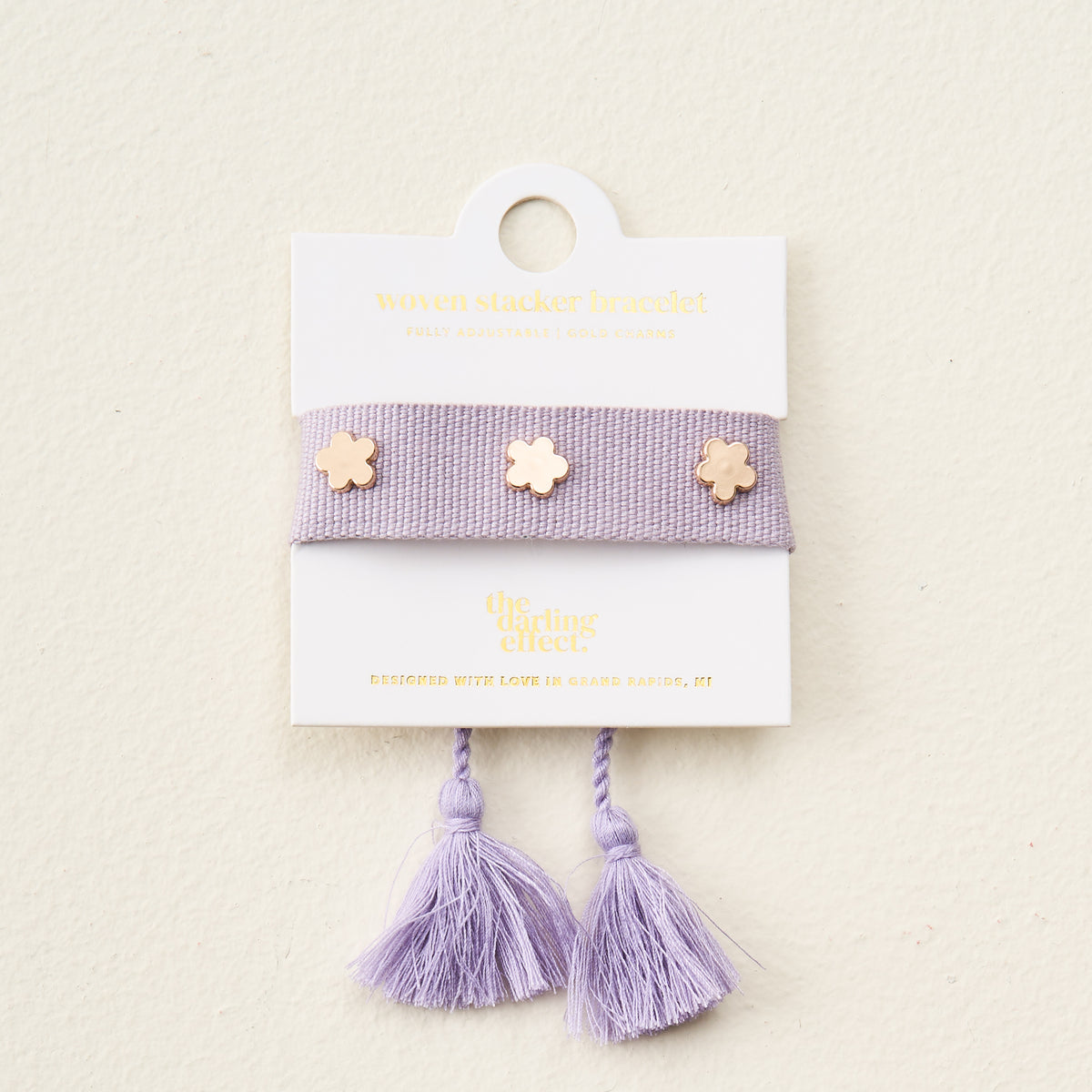 Periwinkle Woven Stacker Bracelet