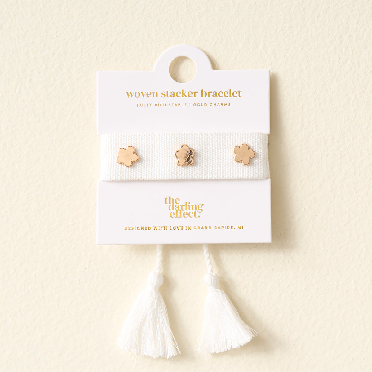White Woven Bracelet