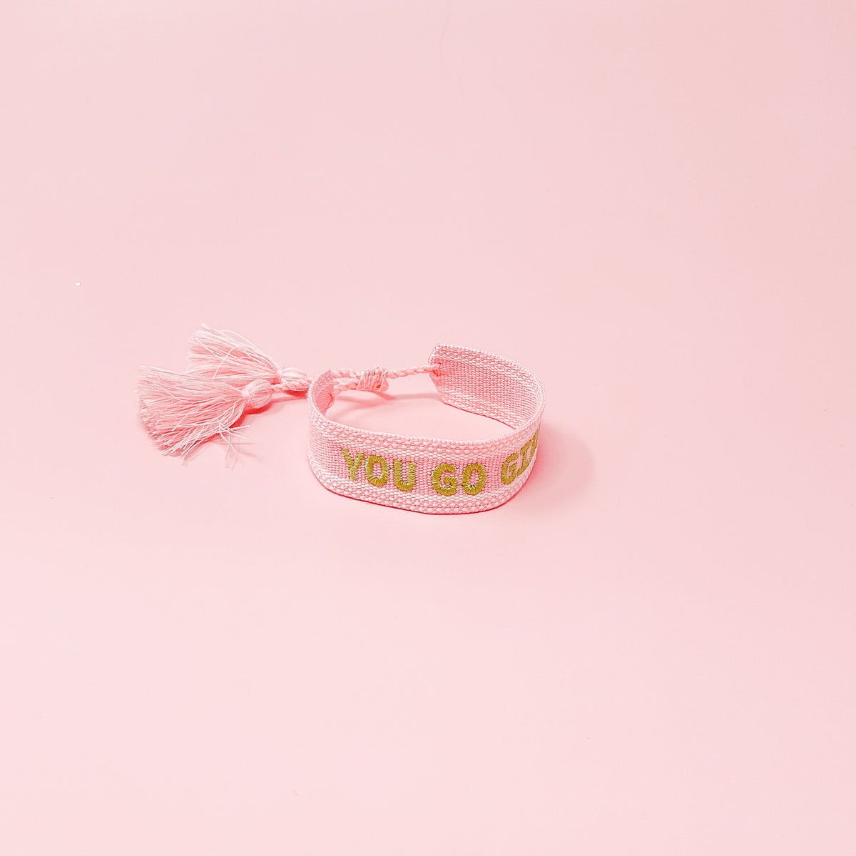 You Go Girl Woven Bracelet