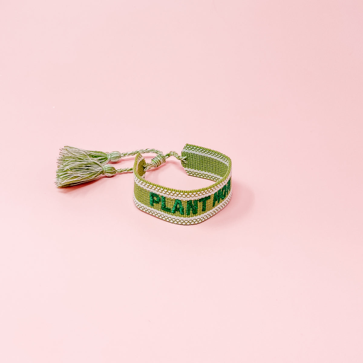 Plant Mom Woven Bracelet