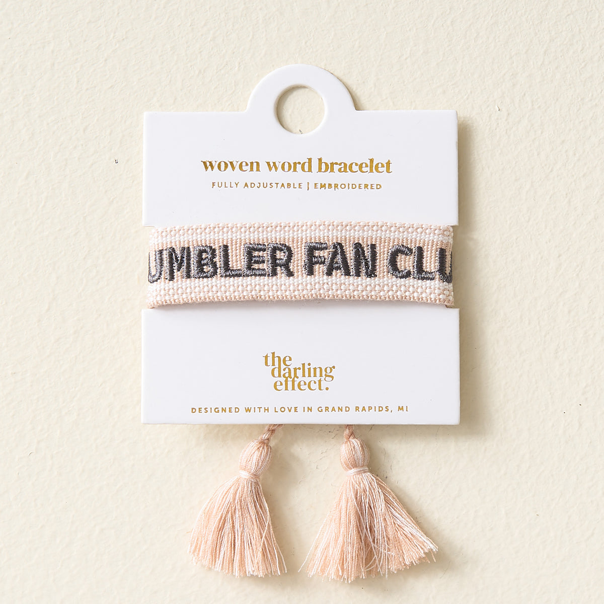 Tumbler Fan Club Woven Bracelet