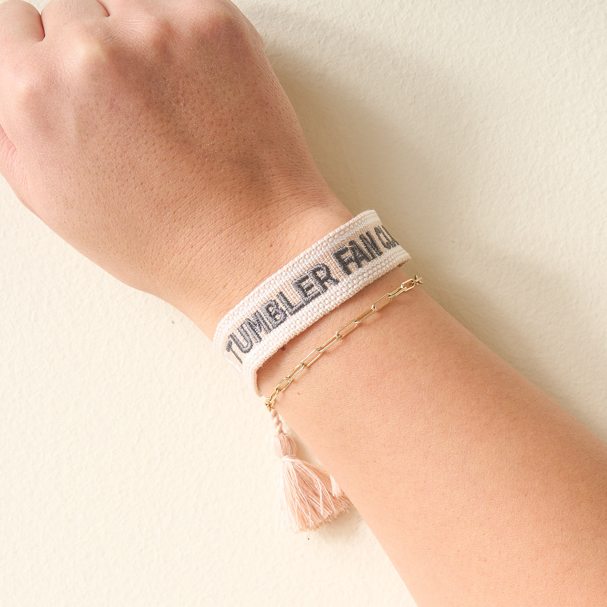 Tumbler Fan Club Woven Bracelet
