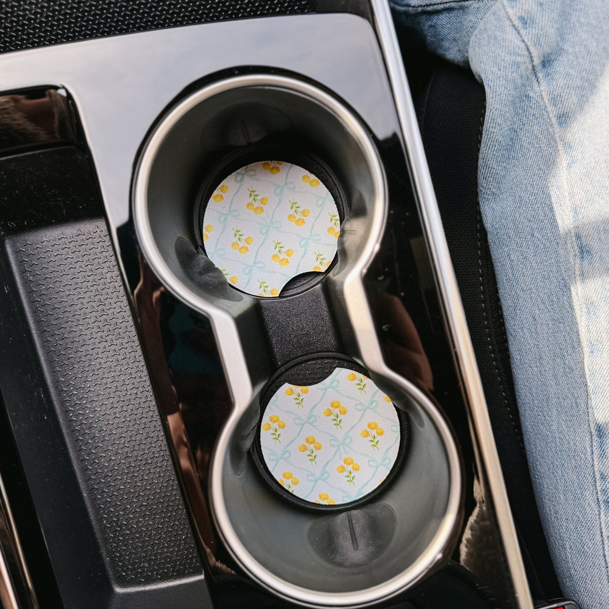 Marigold Lane Blue On the Road Car Coaster Set