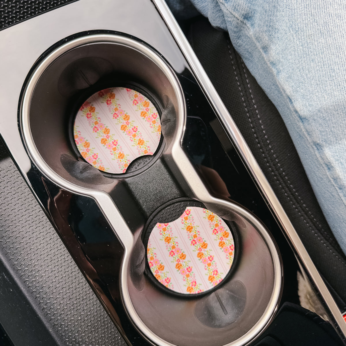 Petal Parade Pink On the Road Car Coaster Set