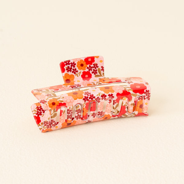 Wild About You Cream Printed Hair Clip