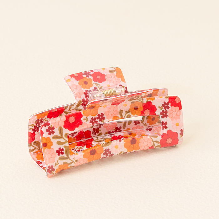 Wild About You Cream Printed Hair Clip