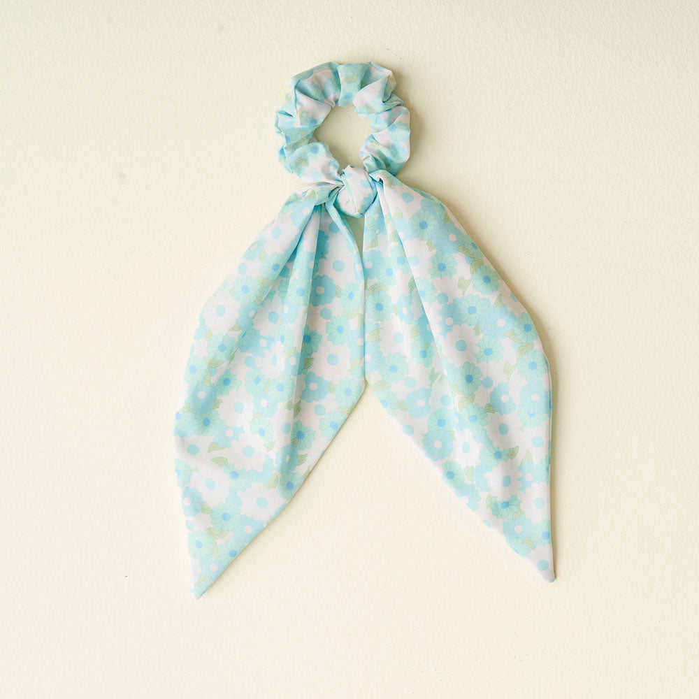 Daisy Craze Aqua Hair Scarf