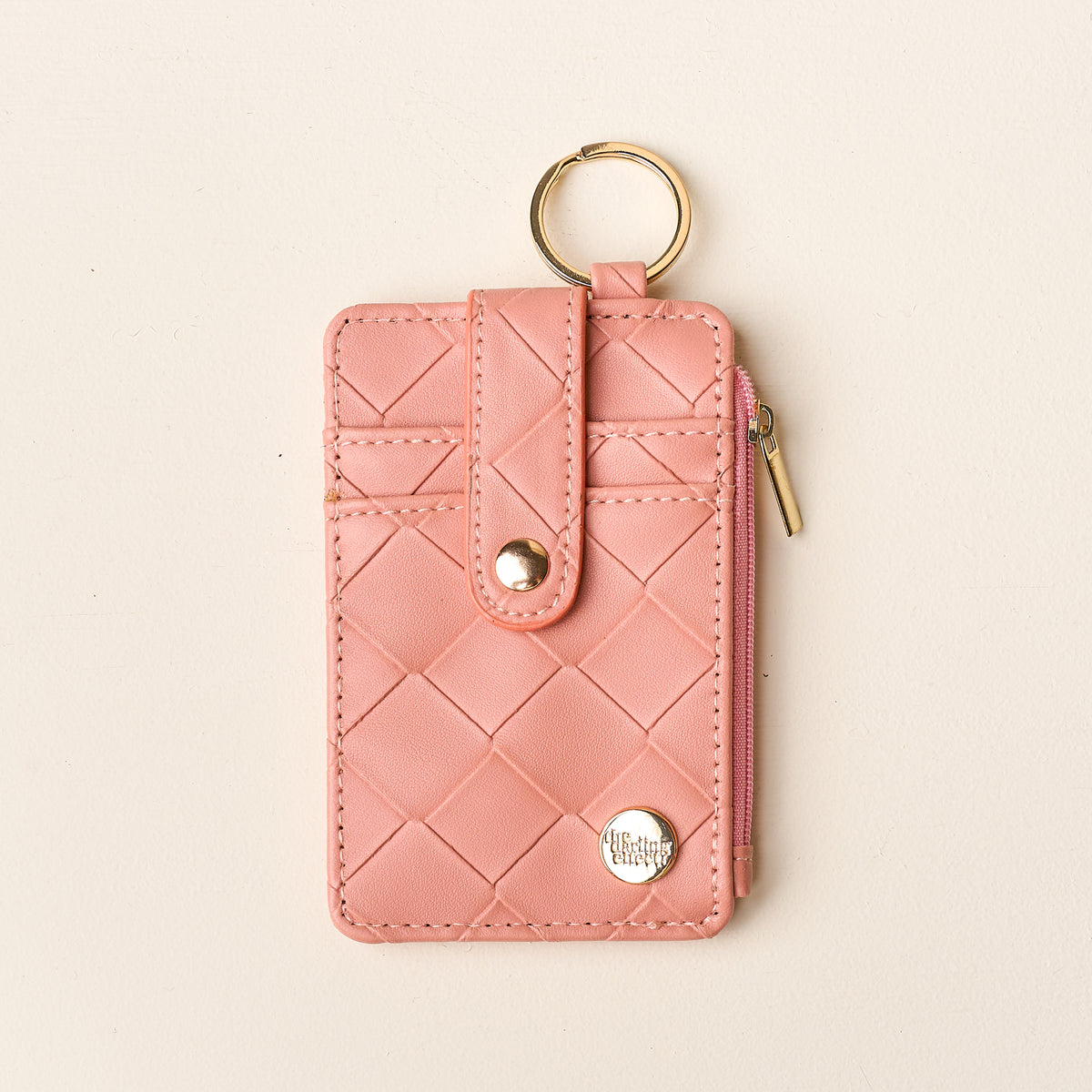 Rose Woven Keychain Wallet