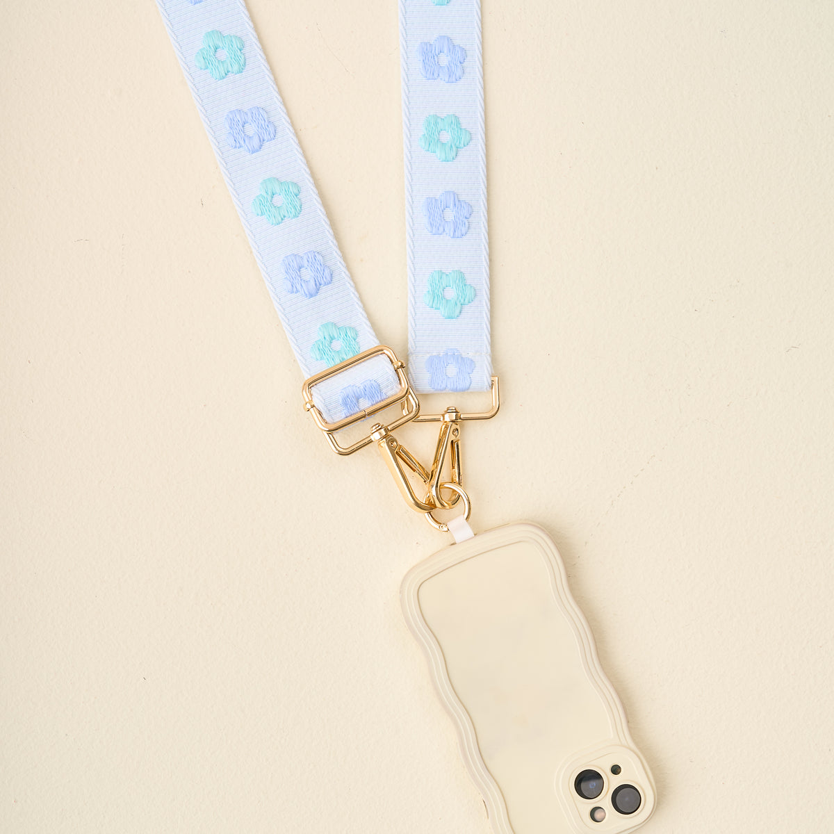 Blue Hold the Phone Crossbody Strap