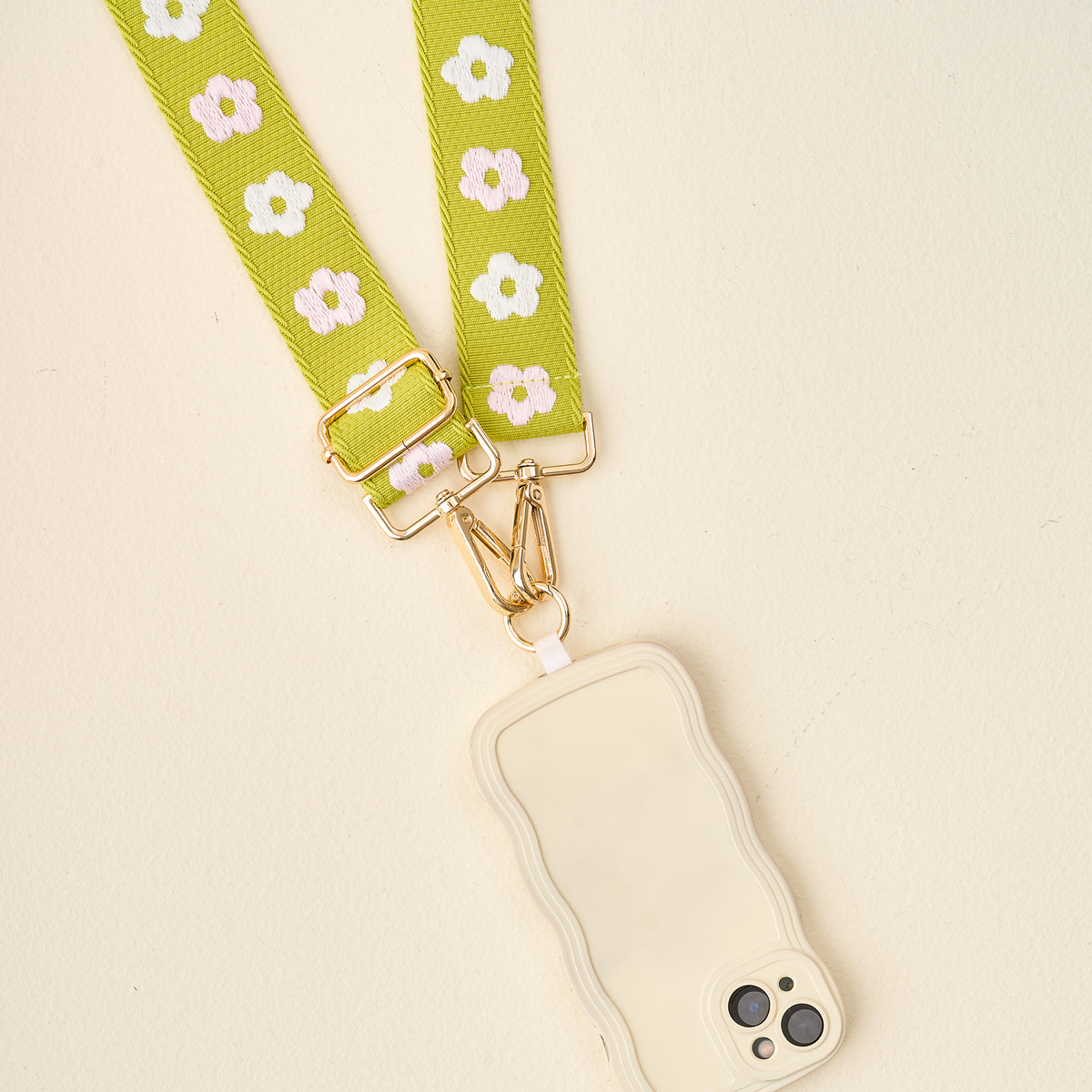 Green Hold the Phone Crossbody Strap