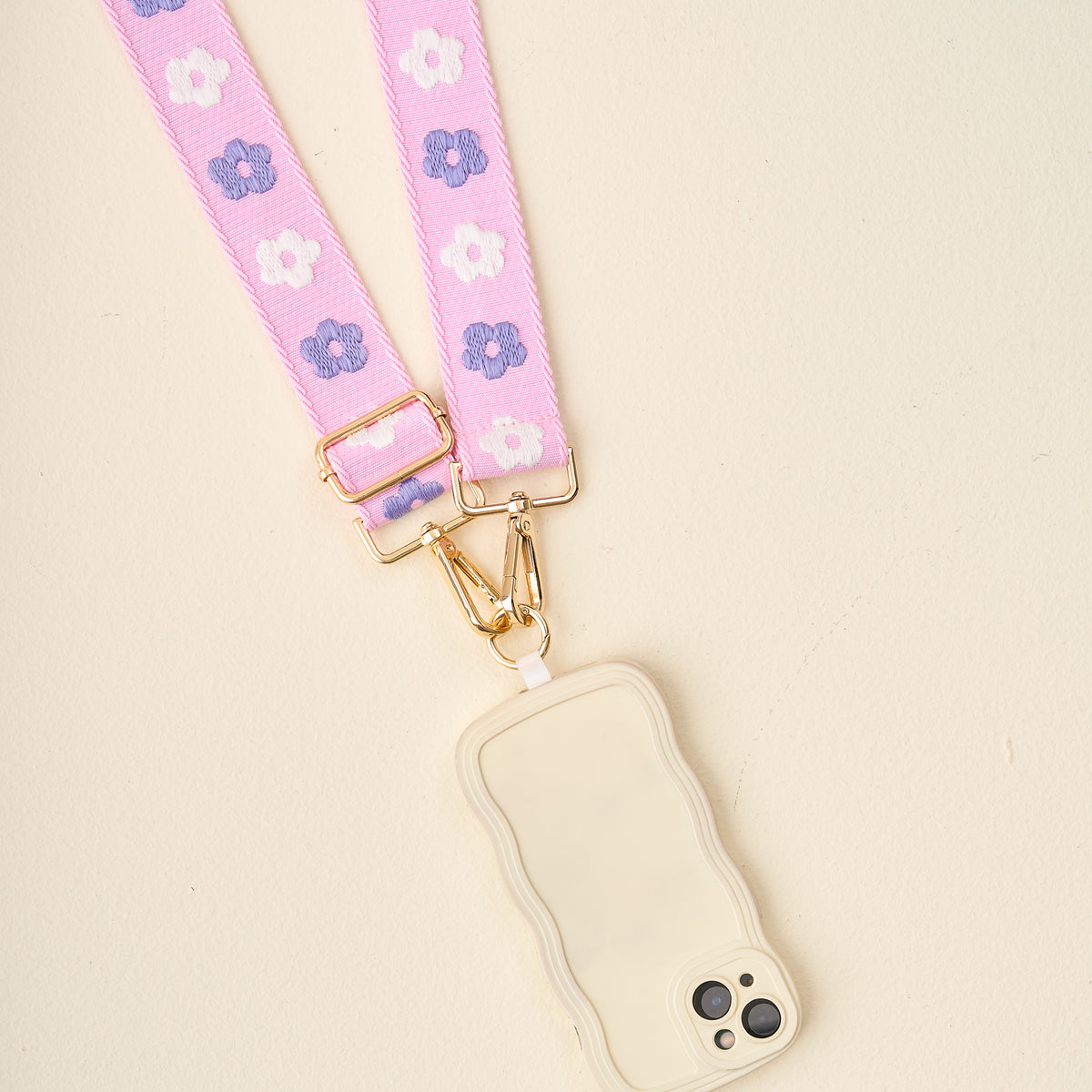 Purple Hold the Phone Crossbody Strap
