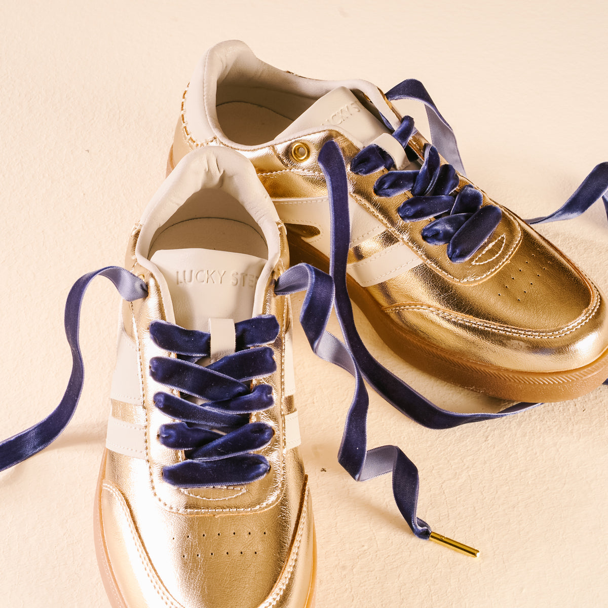 Velvet Blue Step It Up Shoelaces