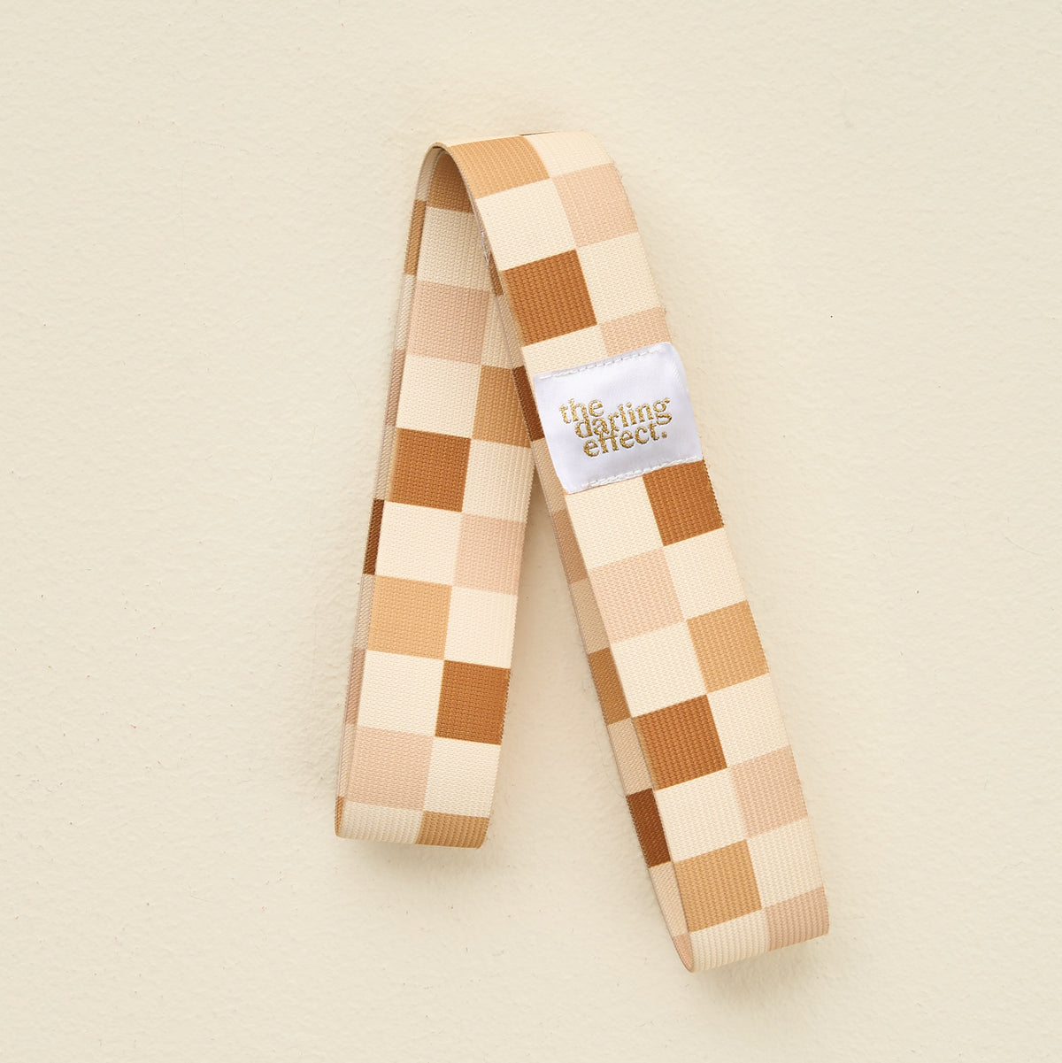 Put Towel Band-Check Brown Stay