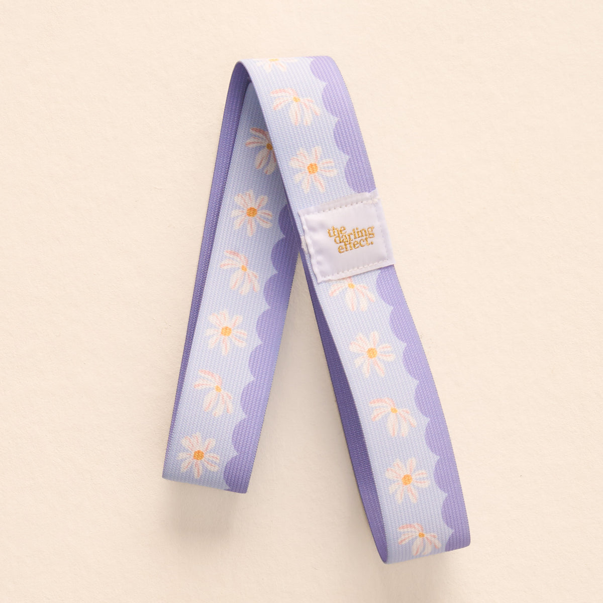Put Towel Band-Scalloped Floral Purple Stay