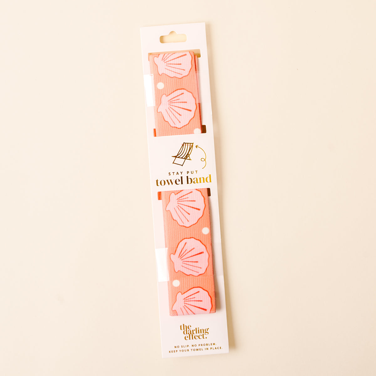 Put Towel Band-Seashells Coral Stay