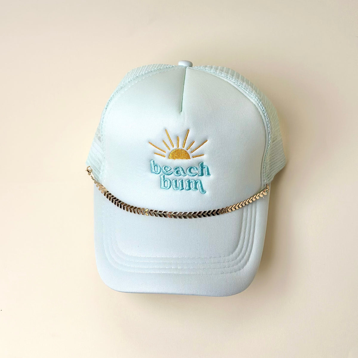 Gold-Leaf Chain Trucker Hat Chain