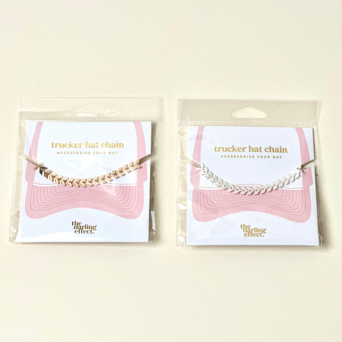 Silver-Leaf Chain Trucker Hat Chain