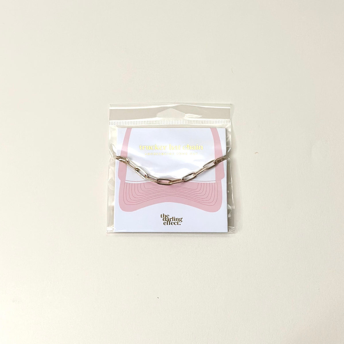 Paperclip Chain-Gold Trucker Hat Chain