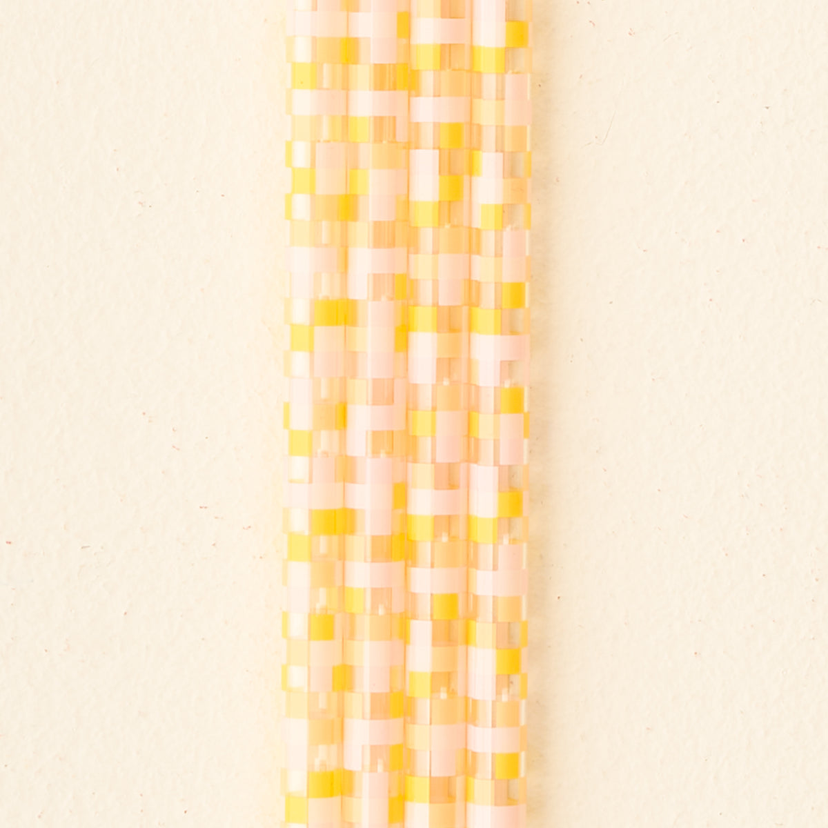 Check Peach 40 oz Tumbler Straw Set