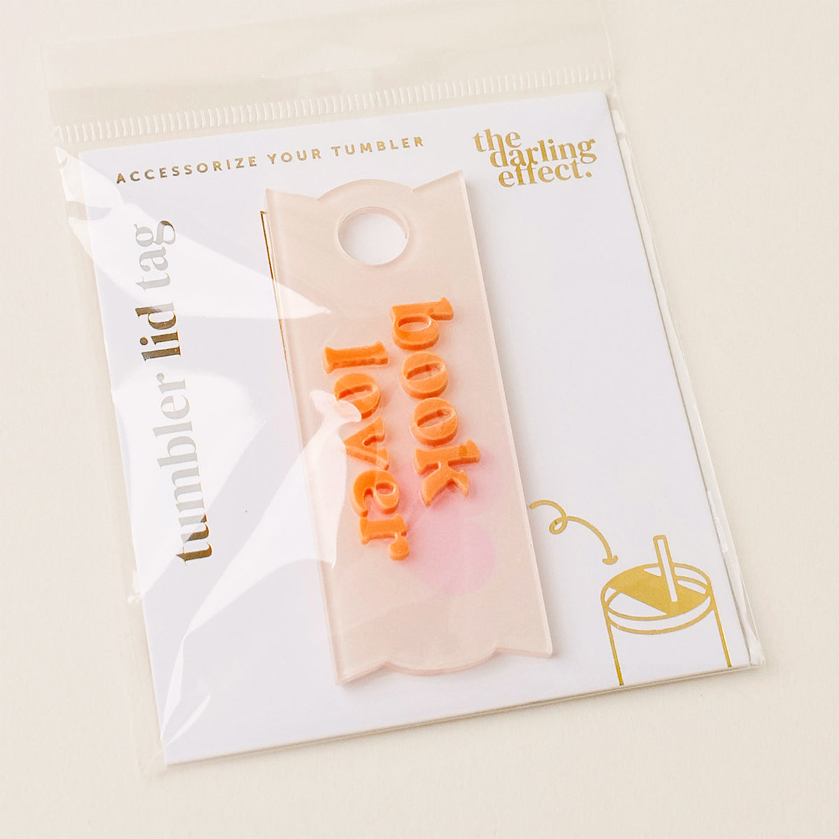 Book Lover Tumbler Lid Tag