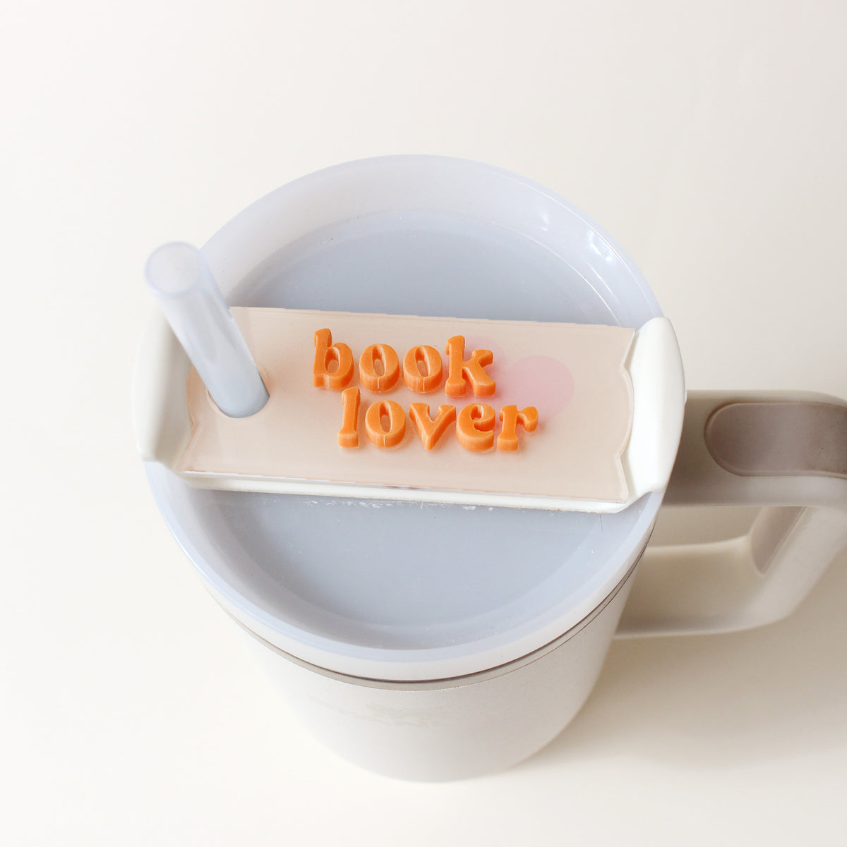 Book Lover Tumbler Lid Tag