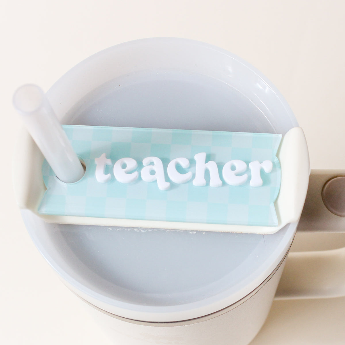 Teacher Tumbler Lid Tag