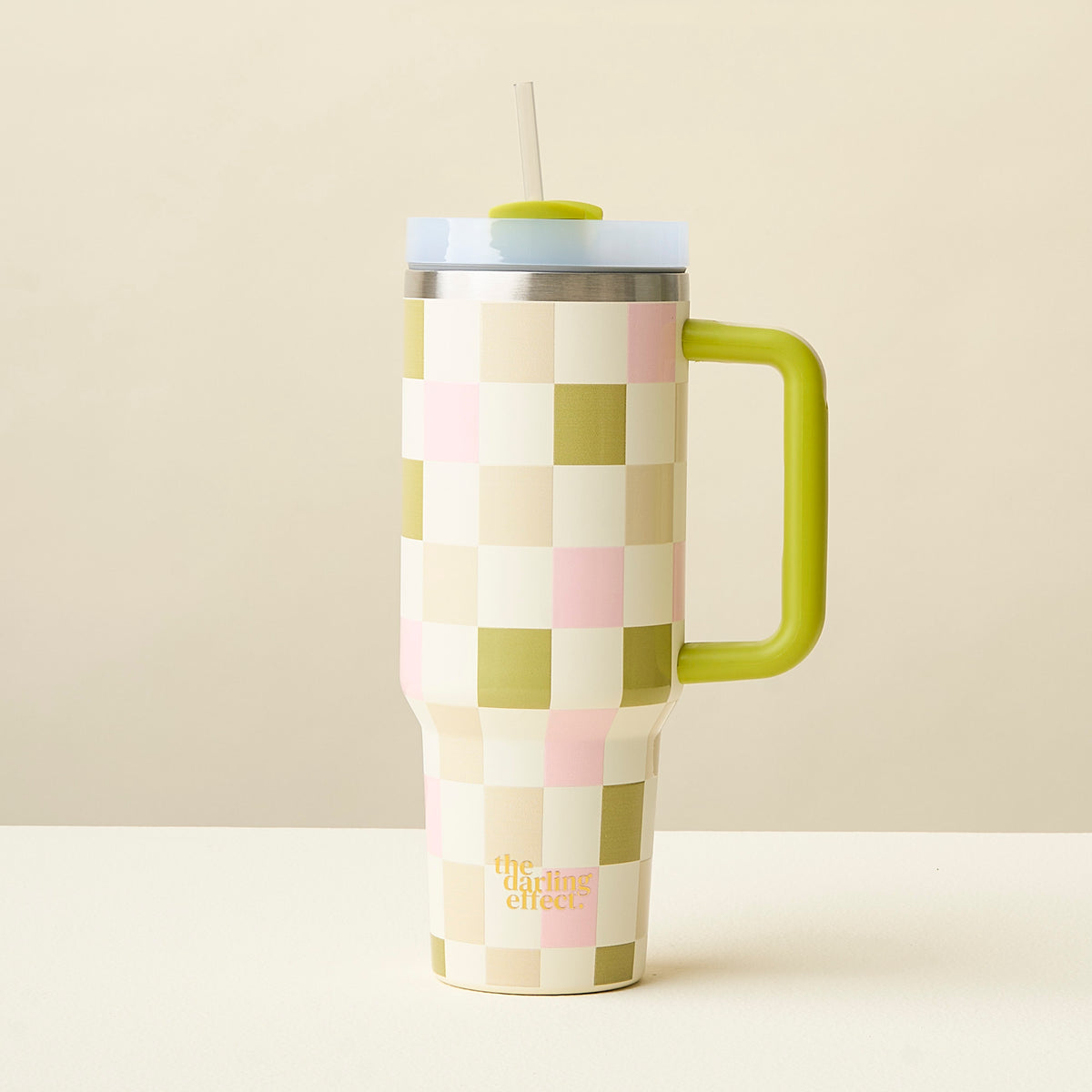 Check Green 40 oz Take Me Everywhere Tumbler