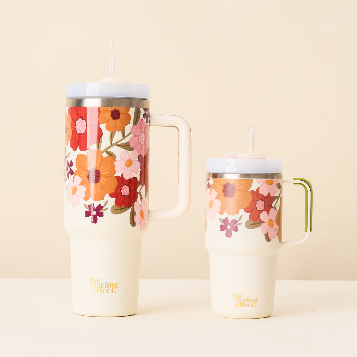 Wild About You Cream 20 oz Mini On the-Go Tumbler