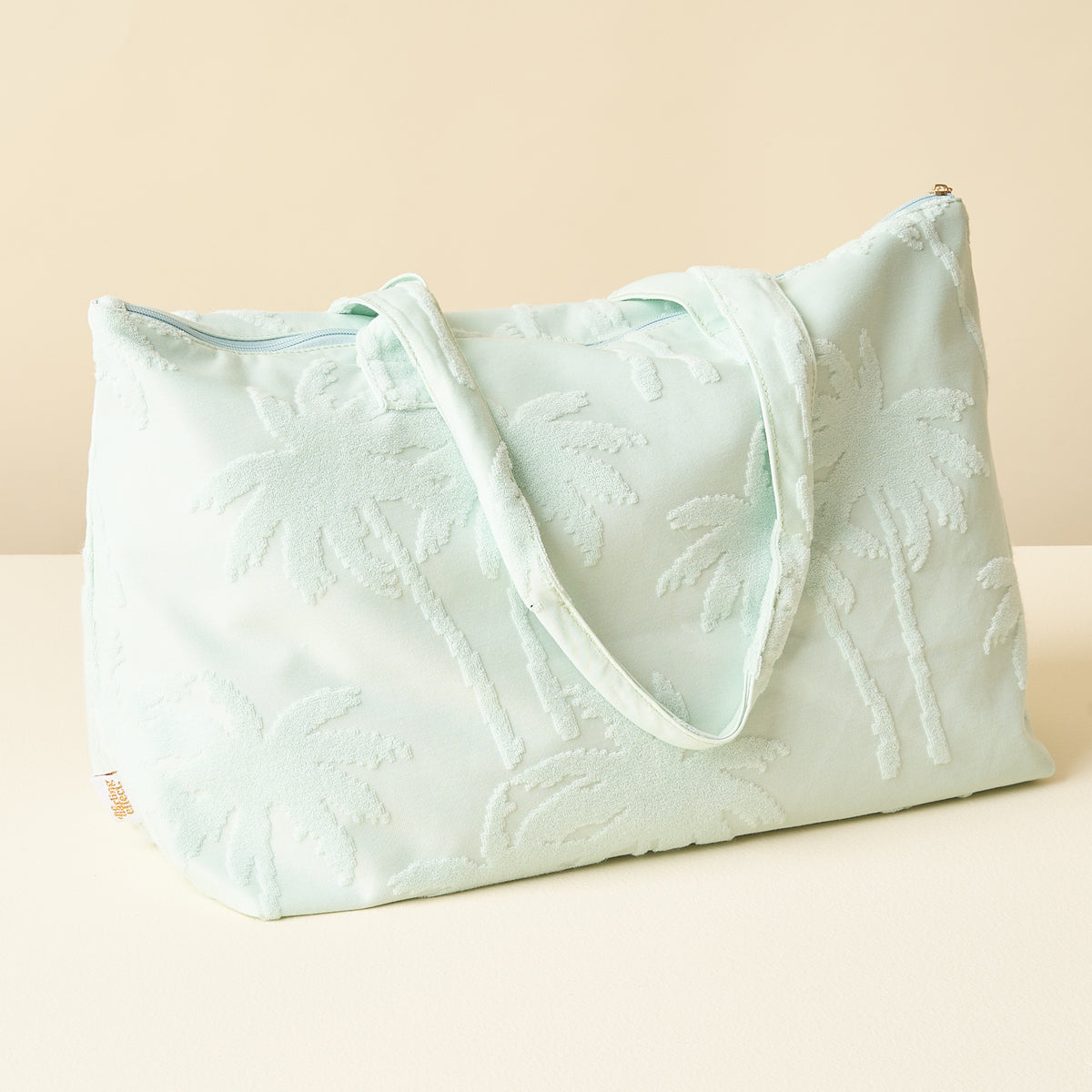 Aqua Palm Terry Tote