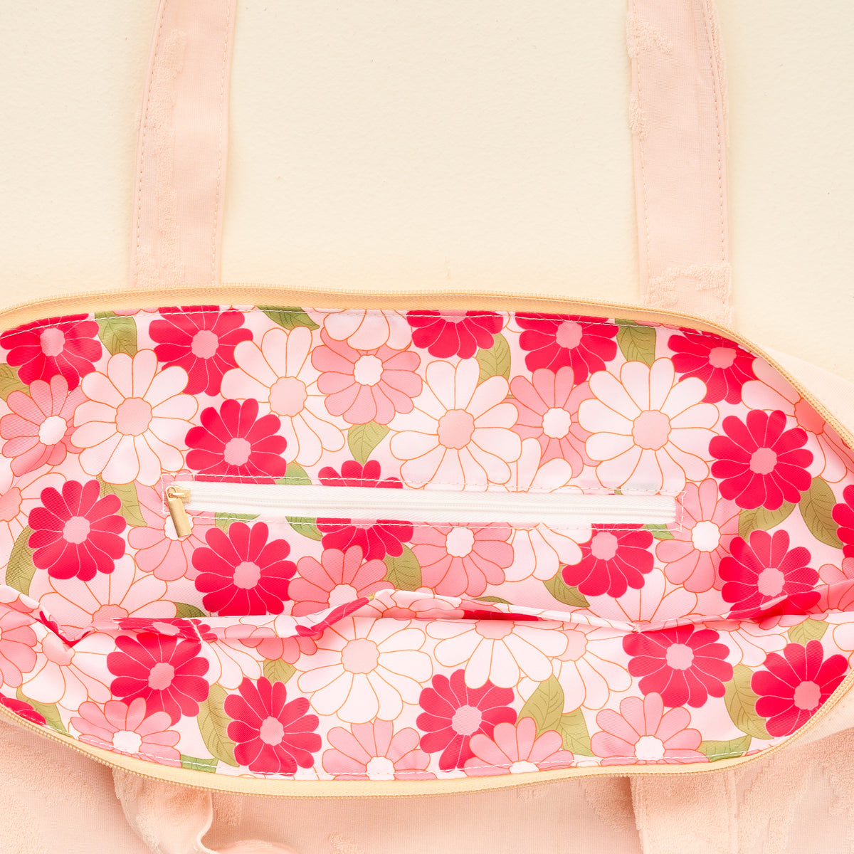 Blush Palm Terry Tote