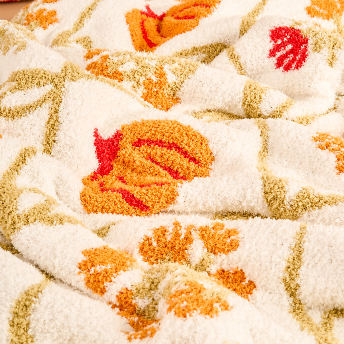 Patchwork Pumpkins Cozy Dreams Luxe Blanket