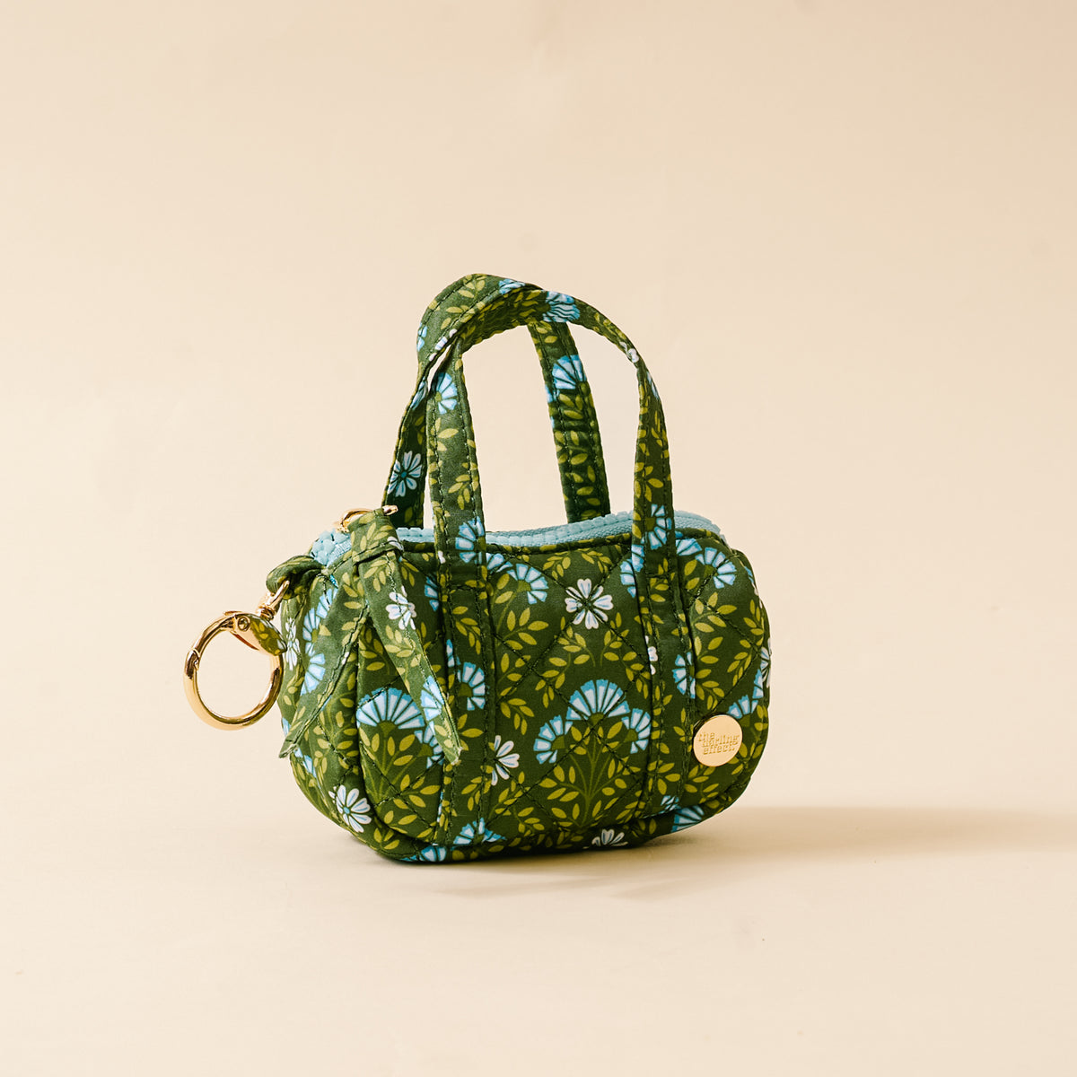 Everbloom Forest Green Itty Bitty Duffle Bag Charm