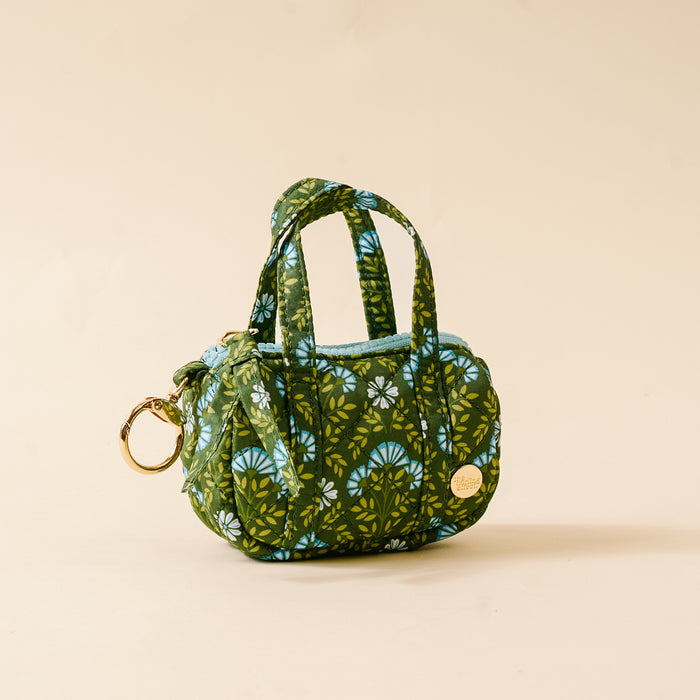 Everbloom Forest Green Itty Bitty Duffle Bag Charm