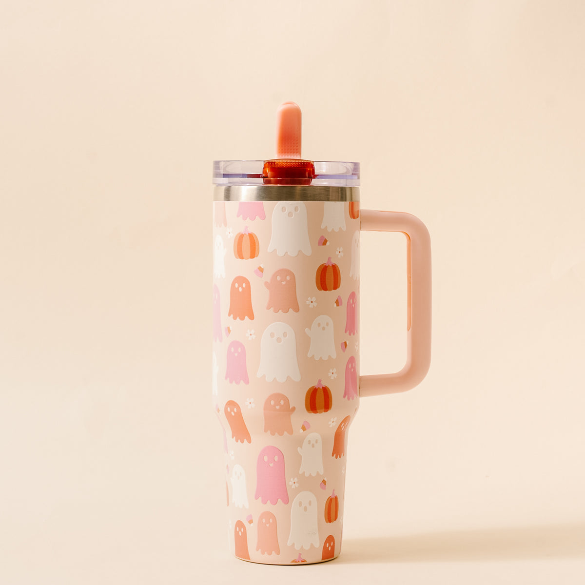 Ghost Party 40 oz Lifestyle Flip Straw Tumbler