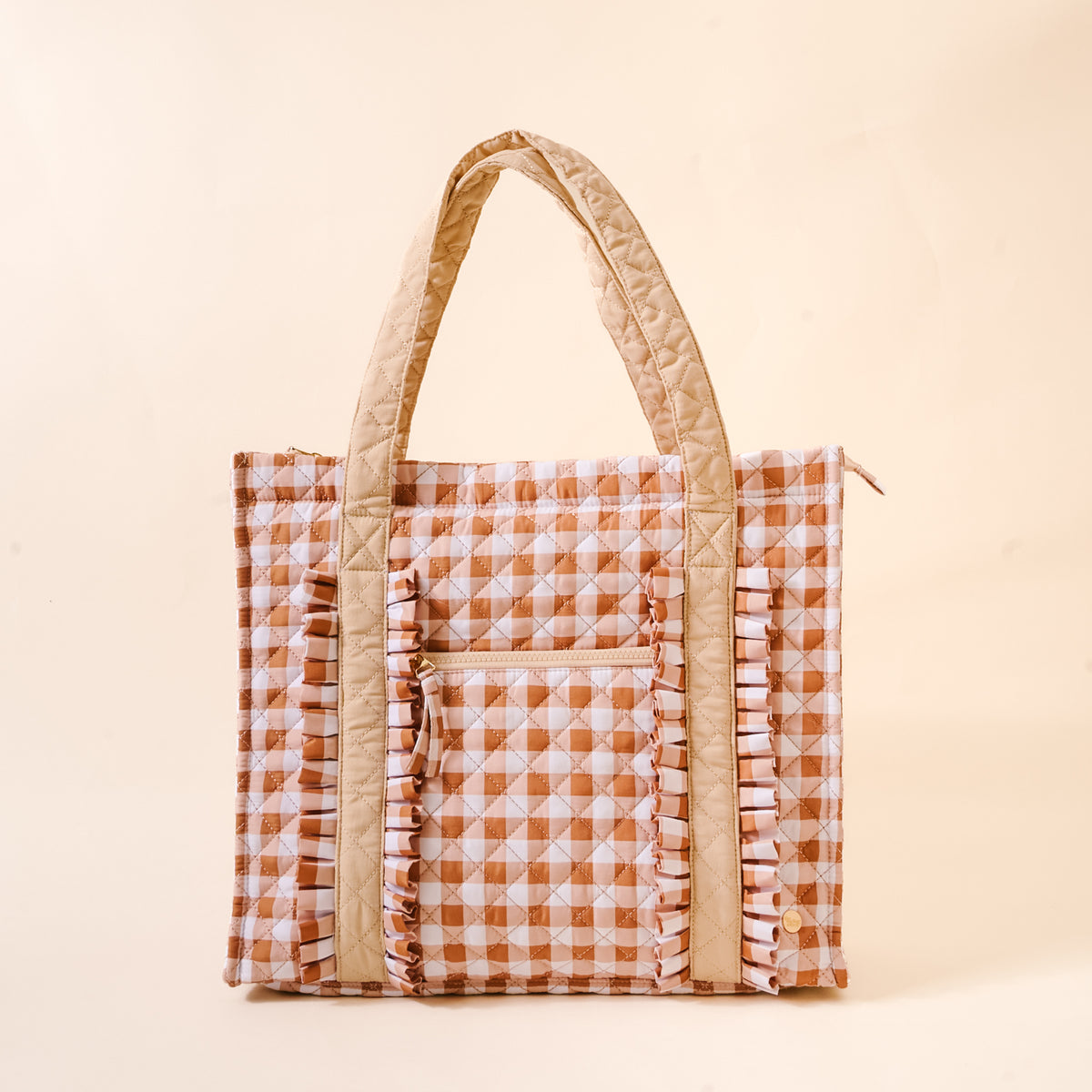 Maple Gingham The Everyday Quilted Tote Bag