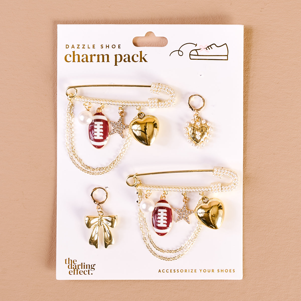 Tailgate Time Dazzle Shoe Charm Pack