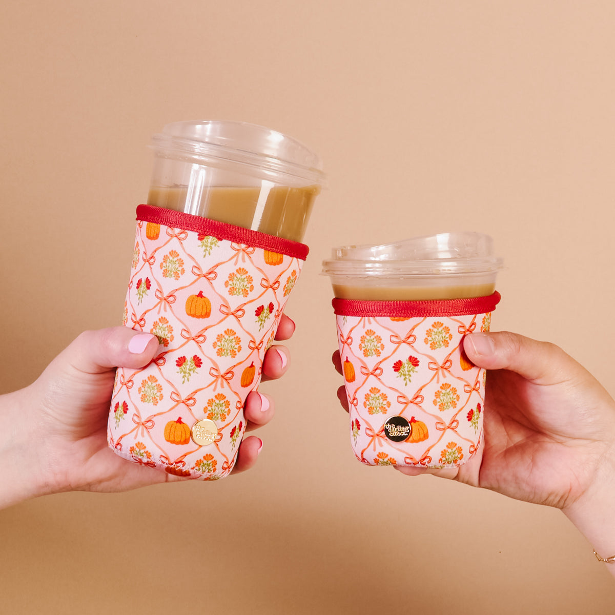 Patchwork Pumpkins Sip Savvy Drink Sleeve