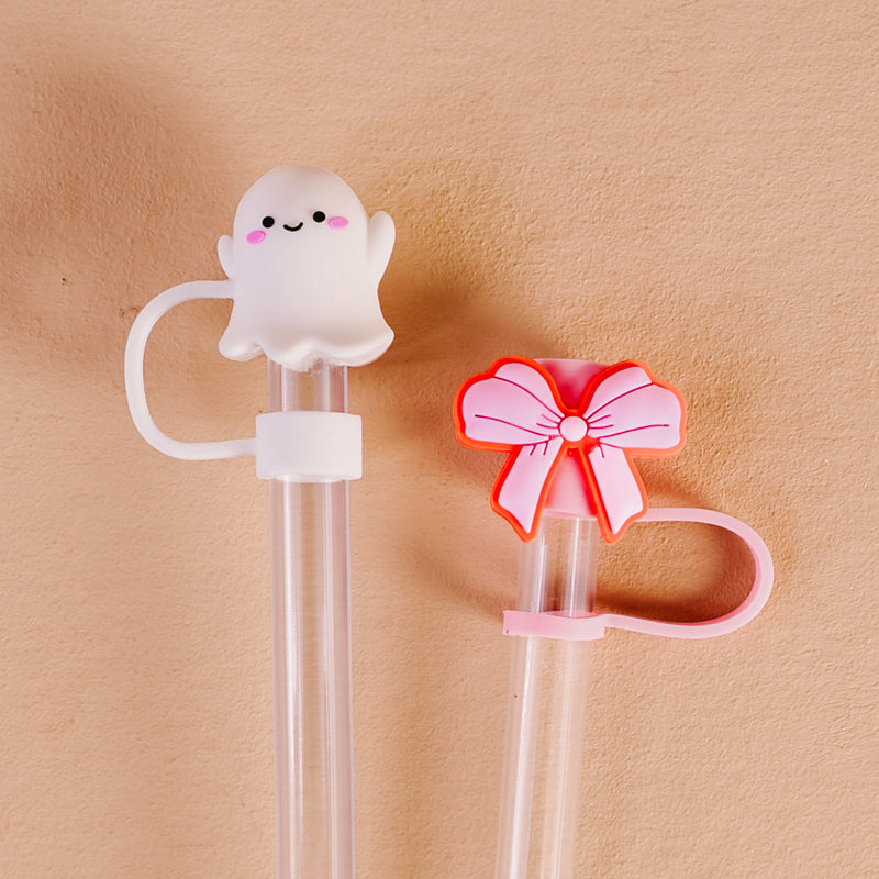 Boos & Bows Straw Topper Set