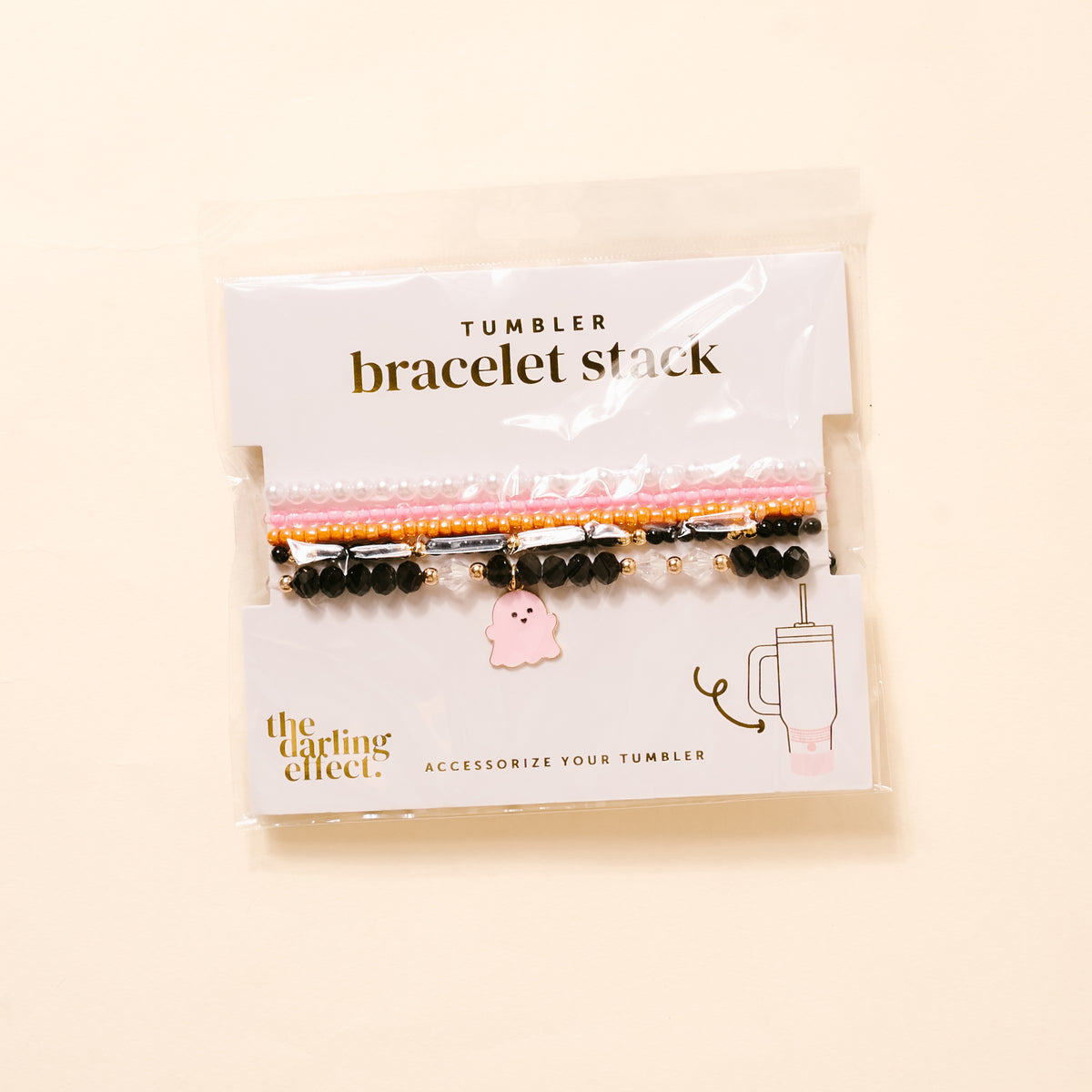 Spook & Sparkle Tumbler Bracelet Stack