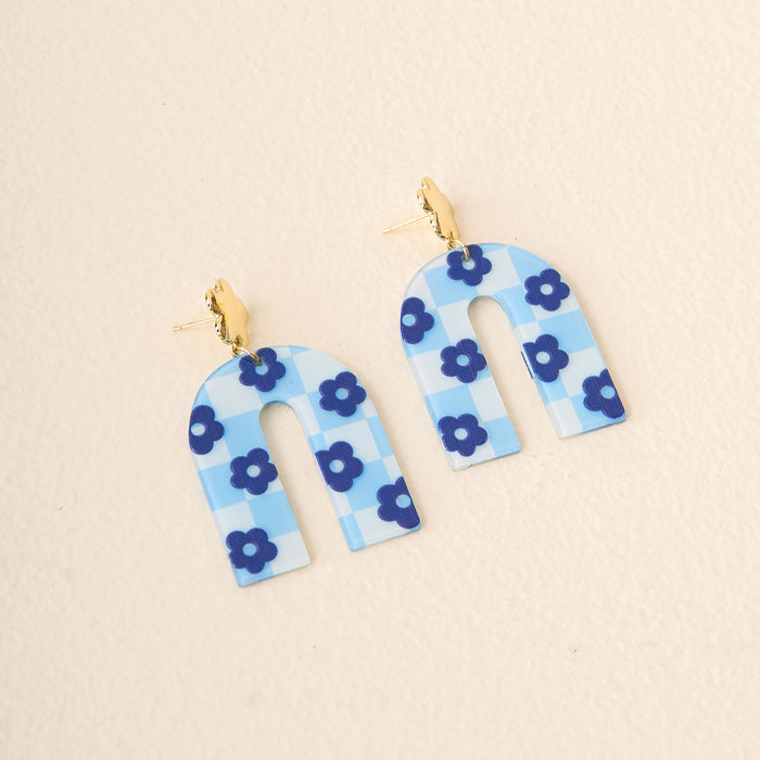 Light Blue Game Day Acrylic Earrings
