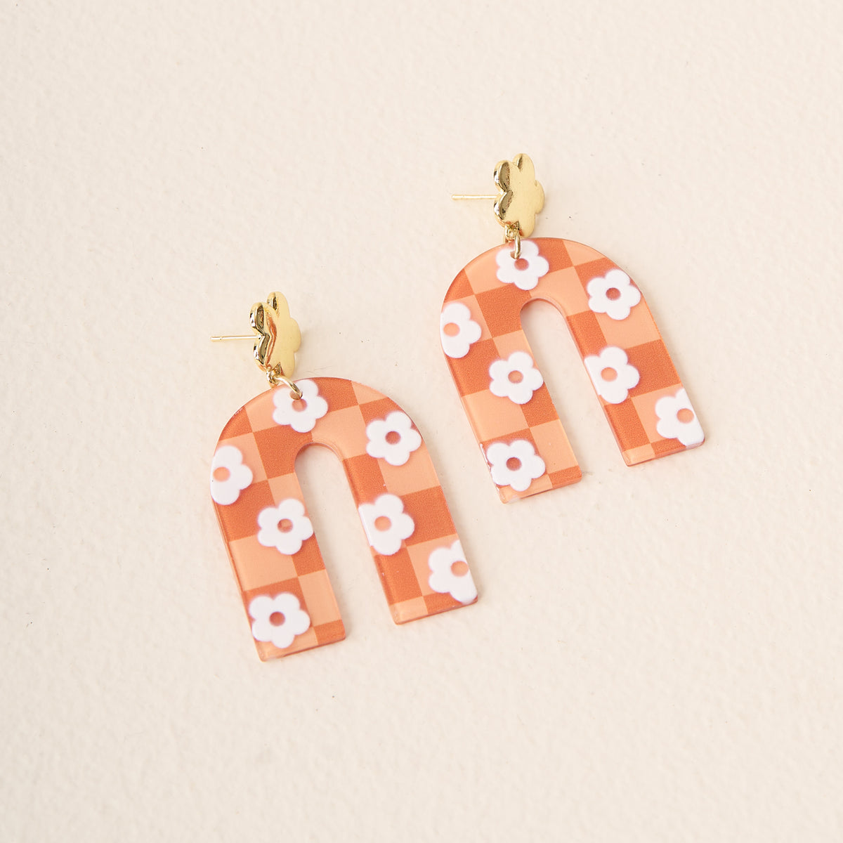 Orange Game Day Acrylic Earrings