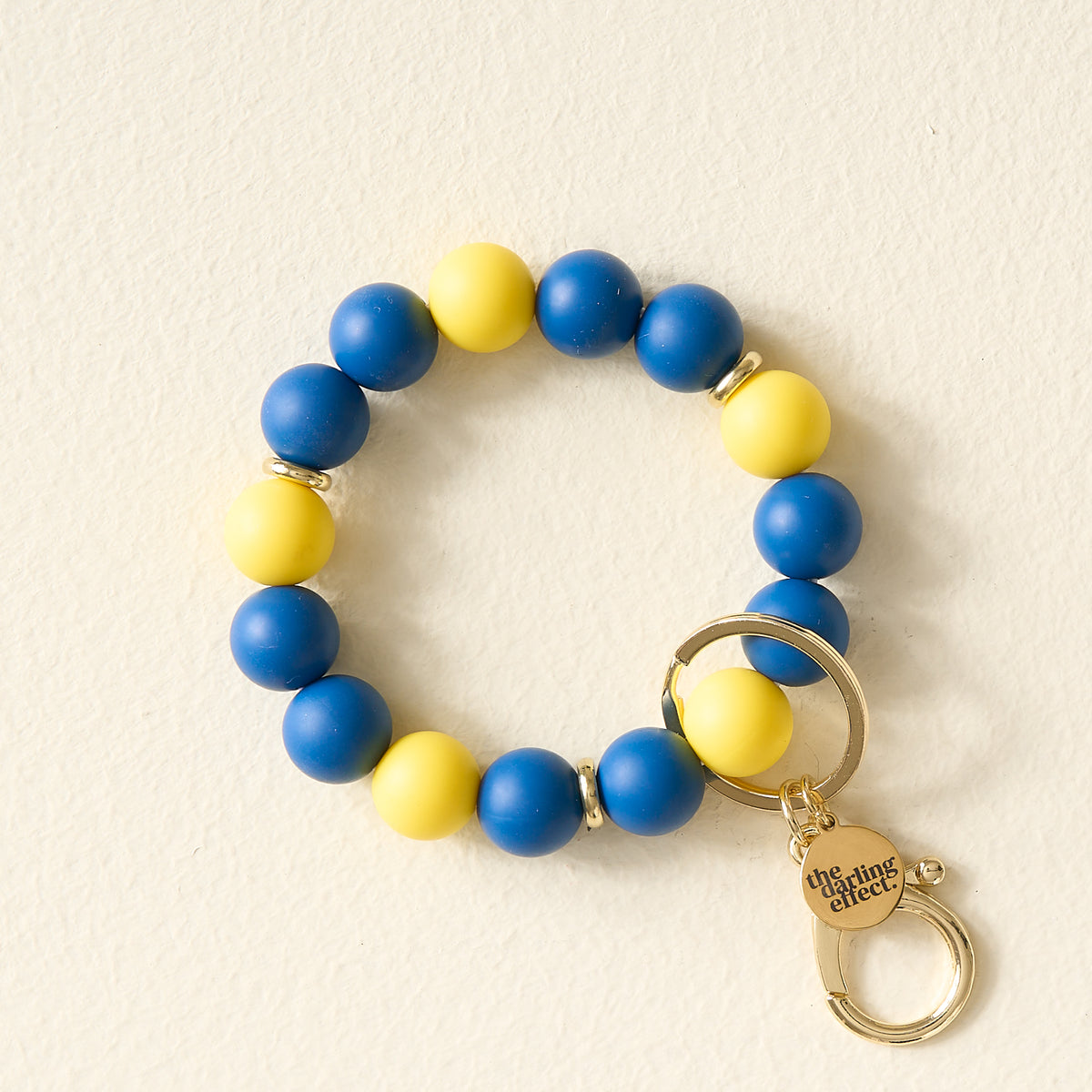 Navy Yellow Game Day Hands-Free Wristlet
