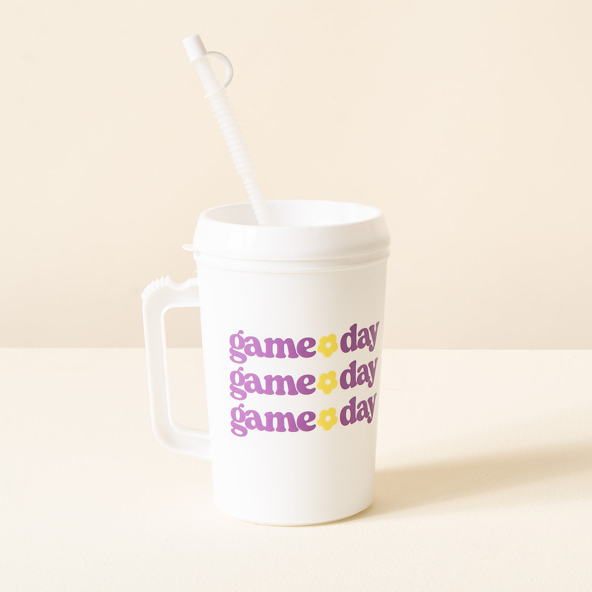 Purple Yellow Game Day 34 oz Mega Mug